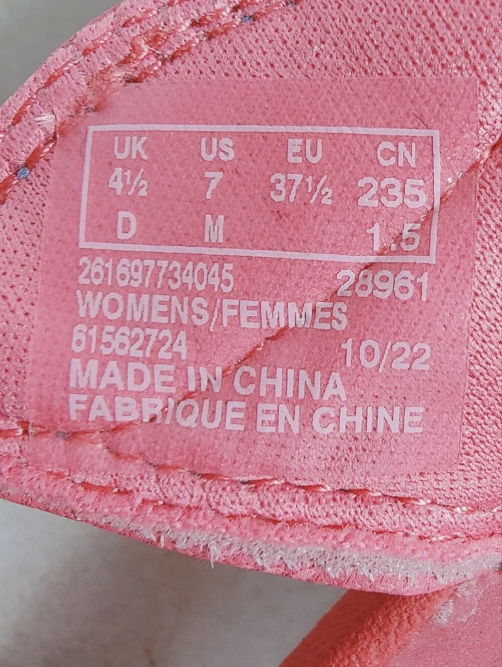 NIB Clarks Cloudsteppers Glide Post Thong Sandals, Pink, Sz 7
